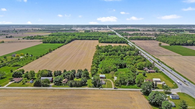 56659 Tulip Rd, New Carlisle, IN 46552 - aerial view of sparsely populated area featuring rows of crops