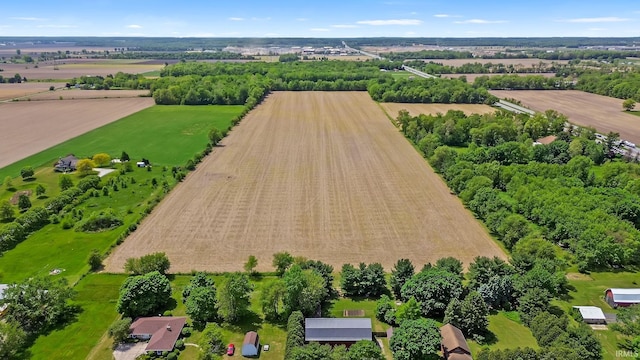 56659 Tulip Rd, New Carlisle, IN 46552 - aerial view of sparsely populated area featuring rows of crops