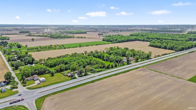 56659 Tulip Rd, New Carlisle, IN 46552 - aerial view of sparsely populated area featuring abundant farmland