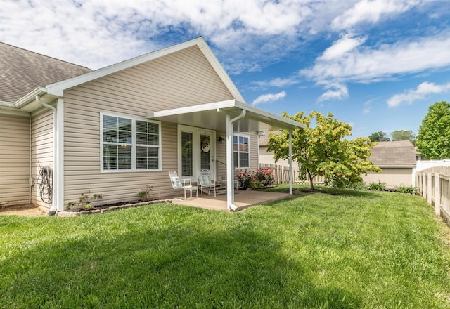 2108 Longway Ct, Evansville, IN 47711 - back of house with a patio and roof with shingles