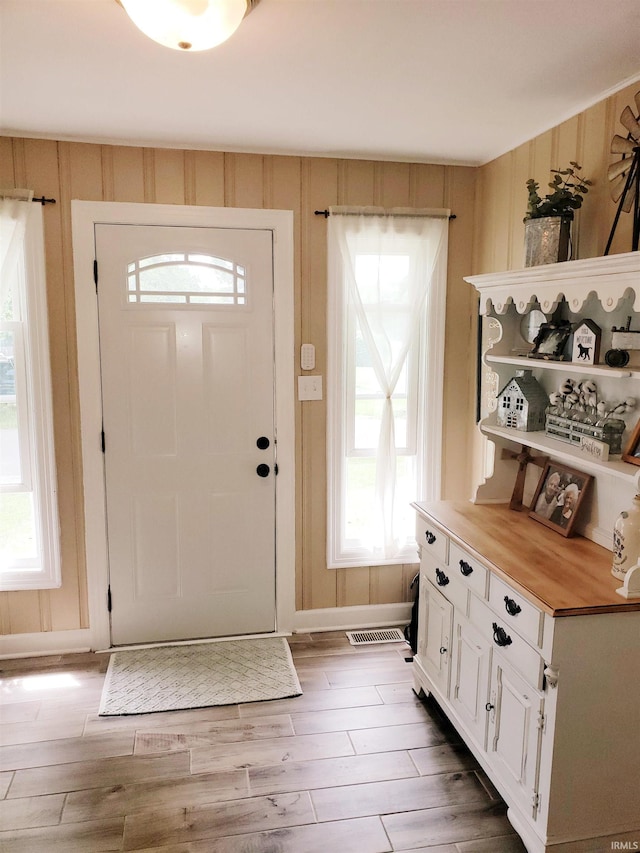 301 Raleigh Rd, Galveston, IN 46932 - foyer with wood finished floors