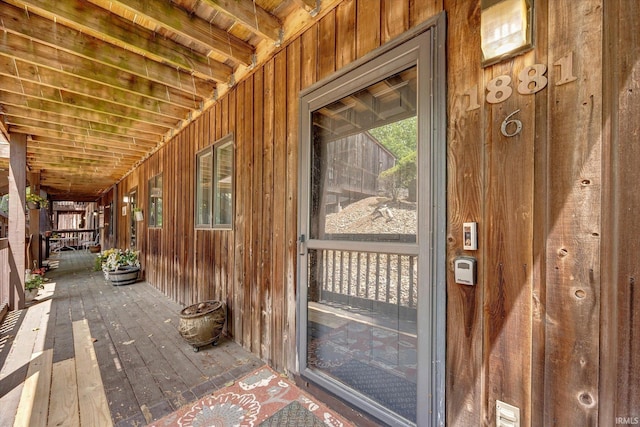 1881 E Eagle Bay Dr, Bloomington, IN 47401 - property entrance featuring board and batten siding