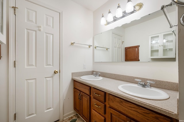 217 Vasbinder Dr, Anderson, IN 46017 - bathroom with double vanity