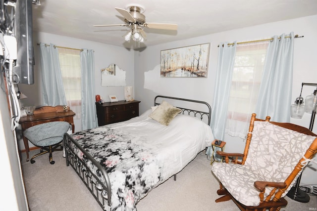 328 N Harding Ave, Mishawaka, IN 46544 - carpeted bedroom with ceiling fan