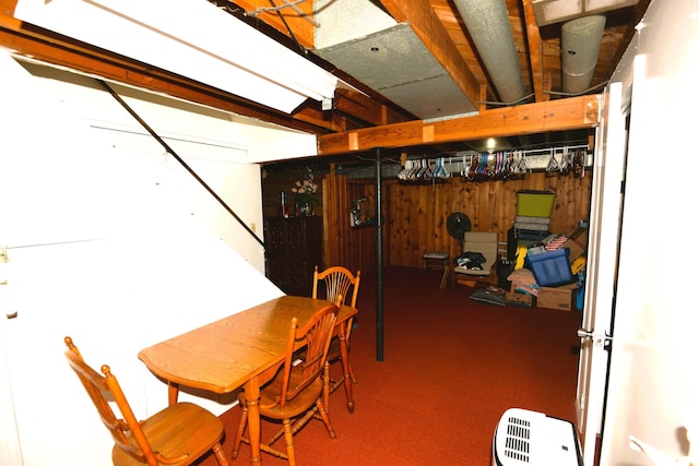 328 N Harding Ave, Mishawaka, IN 46544 - below grade area with carpet