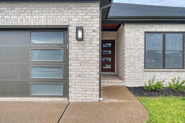 3605 Sand Dr, Newburgh, IN 47630 - view of exterior entry with brick siding and roof with shingles