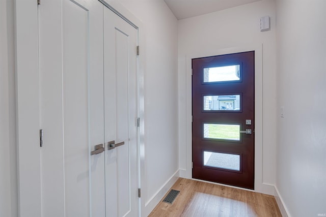 3605 Sand Dr, Newburgh, IN 47630 - entrance foyer featuring light wood finished floors and baseboards