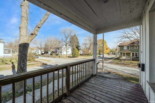1437 Oakland St, Fort Wayne, IN 46808 - wooden porch with a residential view