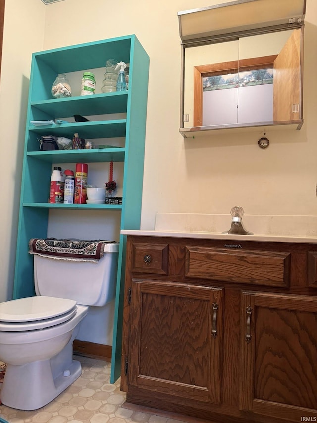 6311 N Camp Arthur Rd, Bruceville, IN 47516 - bathroom with toilet and vanity
