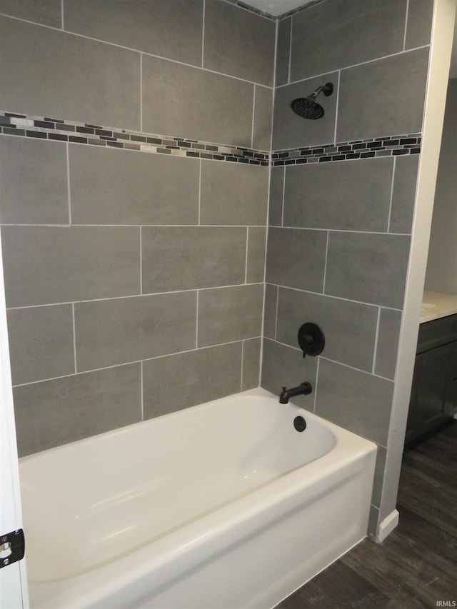 2607 S Airport Rd, Monticello, IN 47960 - full bath featuring wood finished floors and shower / tub combination