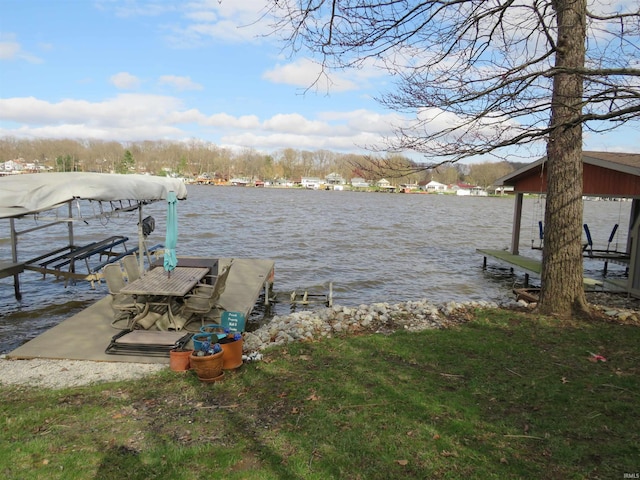 2607 S Airport Rd, Monticello, IN 47960 - dock with boat lift and a water view