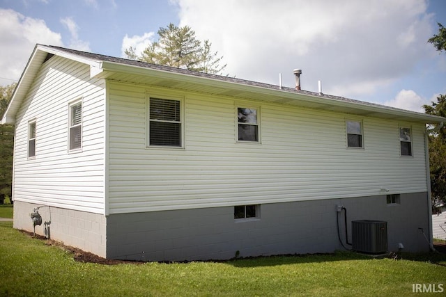 904 Hall Ave, Oolitic, IN 47446 - view of home's exterior with a yard and central air condition unit