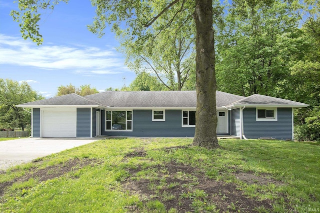 10974 County Road 10, Middlebury, IN 46540 - ranch-style home featuring a garage, driveway, and a front yard