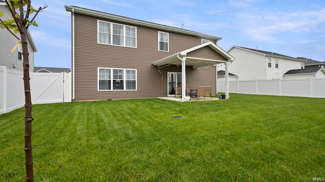 5263 Gadwall Pass, Fort Wayne, IN 46818 - rear view of property with a patio and a gate