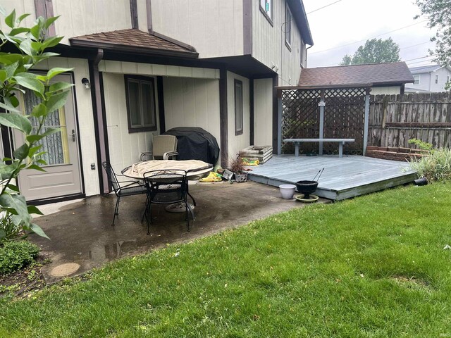 526 Wellington Ct, Lafayette, IN 47904 - view of patio / terrace featuring a wooden deck