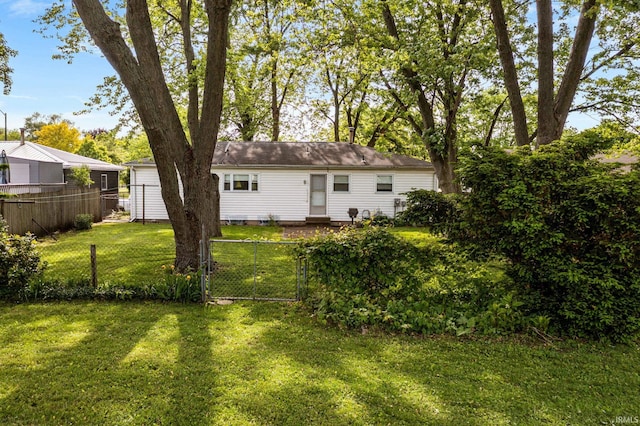 1212 Michigan Ave, Mishawaka, IN 46544 - rear view of house with a gate