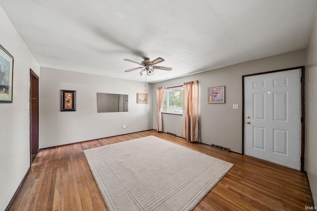 1212 Michigan Ave, Mishawaka, IN 46544 - foyer entrance with ceiling fan and wood finished floors