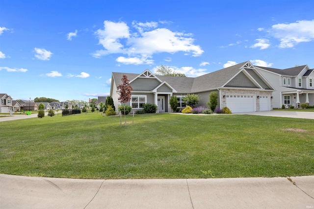 1159 Chesapeake Pointe Dr, Lafayette, IN 47909 - view of front of property featuring a front yard, an attached garage, and driveway