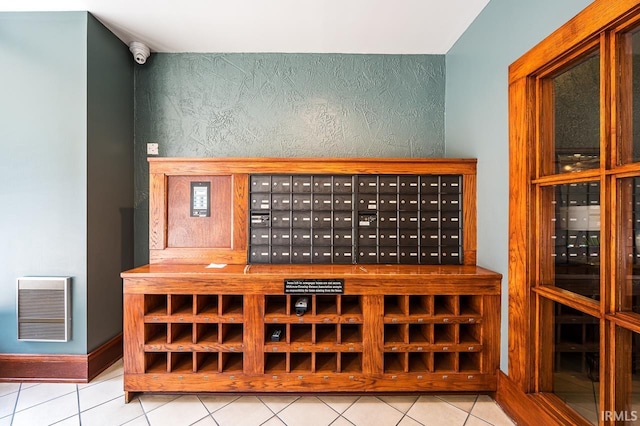 112 W Washington Blvd Unit 232, Fort Wayne, IN 46802 - wine area with tile patterned flooring and mail area