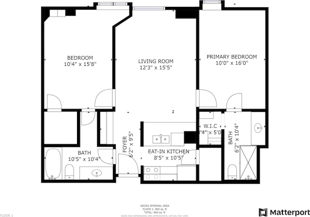 112 W Washington Blvd Unit 232, Fort Wayne, IN 46802 - property floor plan