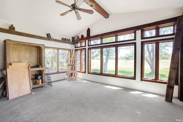 4051 S 700 E, Walkerton, IN 46574 - unfurnished living room featuring carpet and ceiling fan