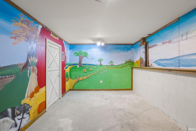 4051 S 700 E, Walkerton, IN 46574 - hallway featuring unfinished concrete flooring