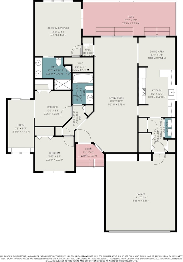 18586 Pauls Way S, Bend, IN 46637 - floor plan / room layout