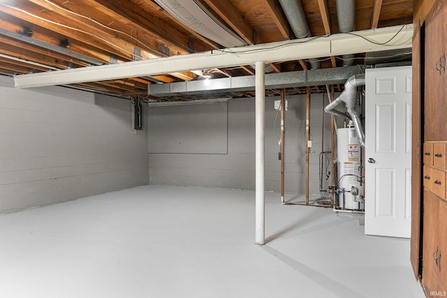 1024 Tulip Tree Rd, Fort Wayne, IN 46825 - unfinished basement featuring water heater