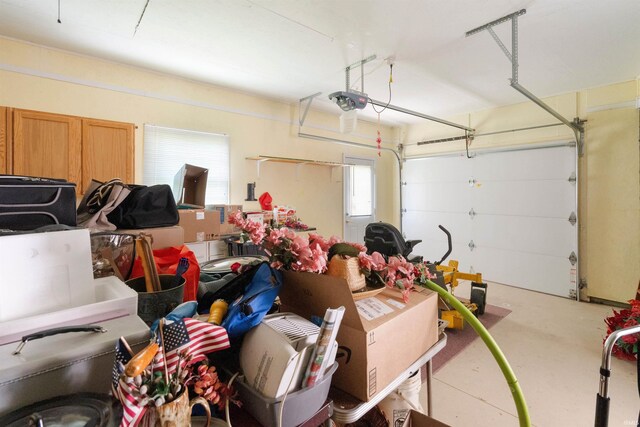 404 S Maple St, Greentown, IN 46936 - garage featuring a garage door opener
