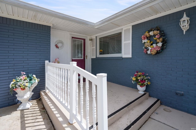 404 S Maple St, Greentown, IN 46936 - property entrance with brick siding
