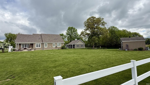4968 W Campbell St, North Judson, IN 46366 - view of yard featuring a patio area