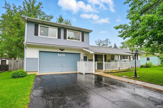 5415 Cranston Ave, Fort Wayne, IN 46835 - view of front of home with a porch and driveway