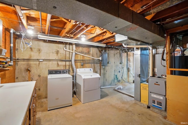 5415 Cranston Ave, Fort Wayne, IN 46835 - unfinished basement with separate washer and dryer and electric panel