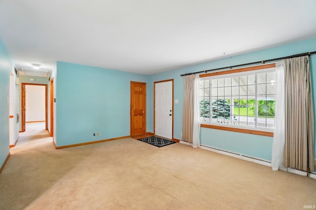 5415 Cranston Ave, Fort Wayne, IN 46835 - carpeted entrance foyer featuring baseboards and baseboard heating