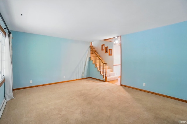 5415 Cranston Ave, Fort Wayne, IN 46835 - carpeted empty room featuring stairway and baseboards