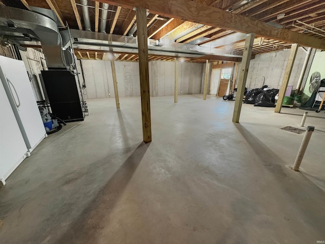 6359 E County Road 1900 N, Dale, IN 47523 - basement featuring heating unit