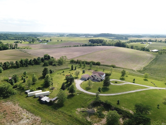 6359 E County Road 1900 N, Dale, IN 47523 - aerial view of property's location with rural landscape and a pastoral area