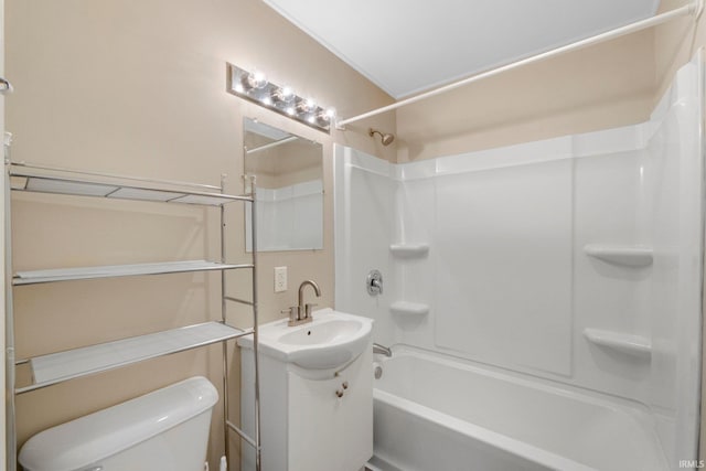 1510 W 4th St, Fort Wayne, IN 46808 - bathroom featuring toilet, vanity, and bathing tub / shower combination