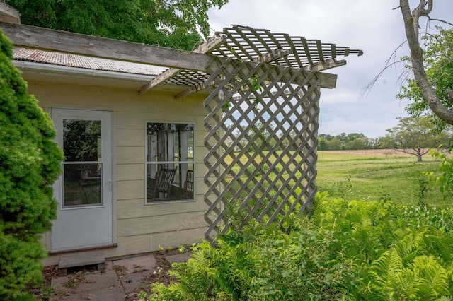 5668 E 500 S, Lynn, IN 47355 - view of property exterior with a pergola