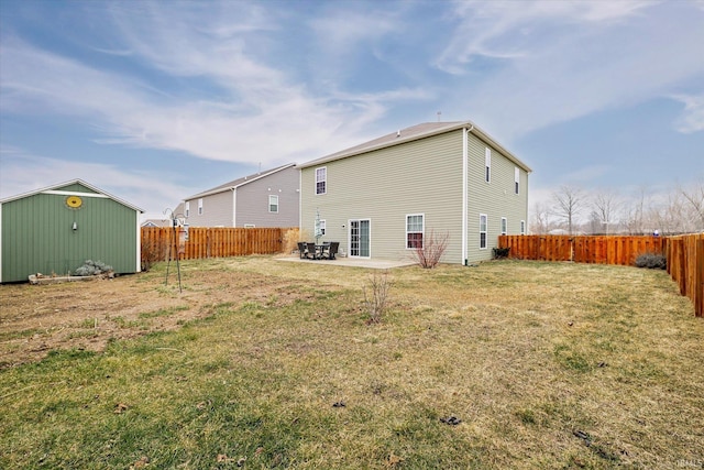 4671 W Hidden Meadow Dr, Bloomington, IN 47404 - rear view of house with a patio