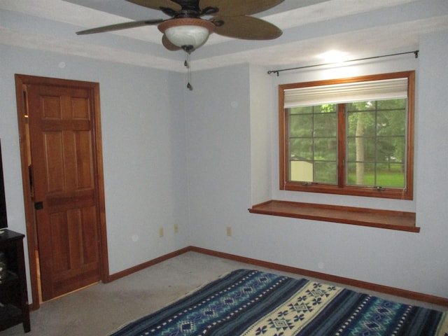 22715 Fair Oaks Ct, Elkhart, IN 46514 - carpeted spare room featuring ceiling fan and baseboards