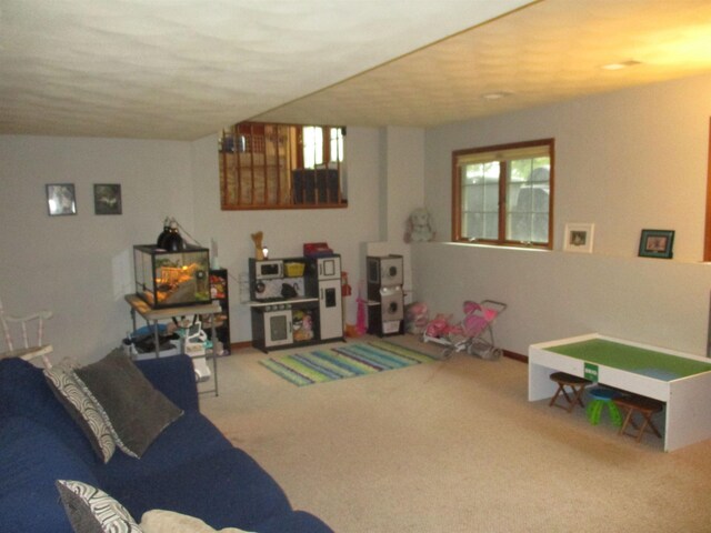 22715 Fair Oaks Ct, Elkhart, IN 46514 - rec room featuring carpet flooring