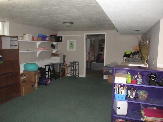 22715 Fair Oaks Ct, Elkhart, IN 46514 - finished below grade area featuring carpet flooring