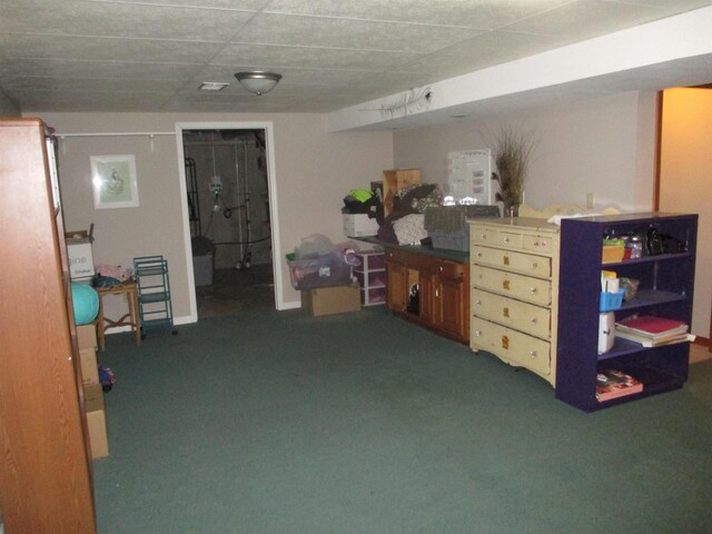 22715 Fair Oaks Ct, Elkhart, IN 46514 - finished below grade area featuring carpet flooring