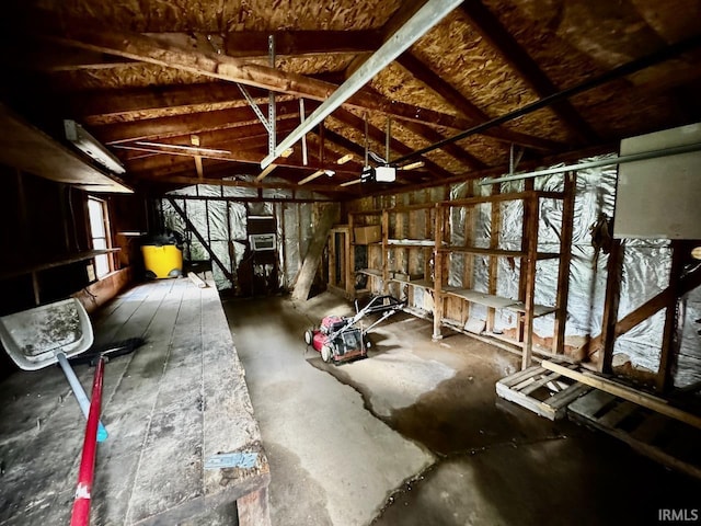 207 S Poplar Dr, Bloomington, IN 47429 - garage featuring a garage door opener