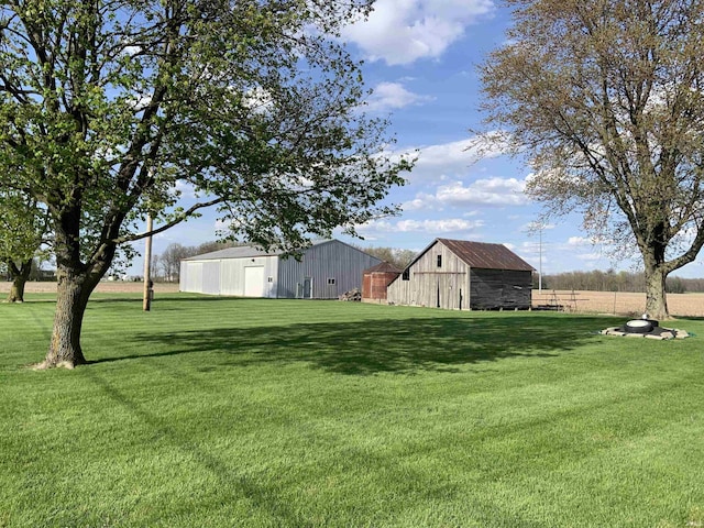 6921 Franke Rd, Fort Wayne, IN 46816 - view of green lawn with an outbuilding