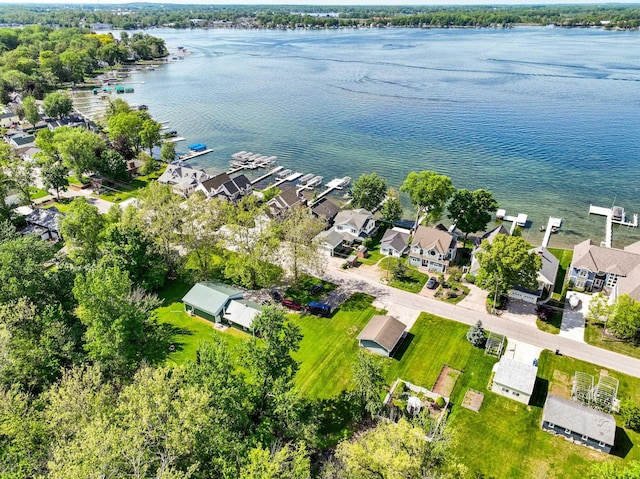 6592 E Waco Dr, Syracuse, IN 46567 - aerial view of residential area with a nearby body of water