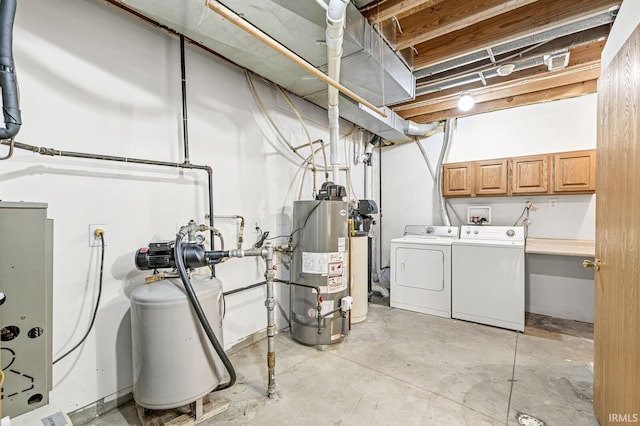 7205 N 1150 W, Shipshewana, IN 46565 - unfinished basement with gas water heater, separate washer and dryer, and a water softener system