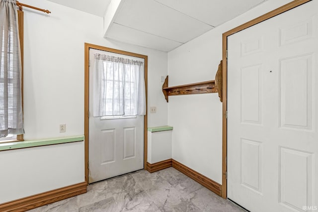 7205 N 1150 W, Shipshewana, IN 46565 - entryway with baseboards and light marble finish floors