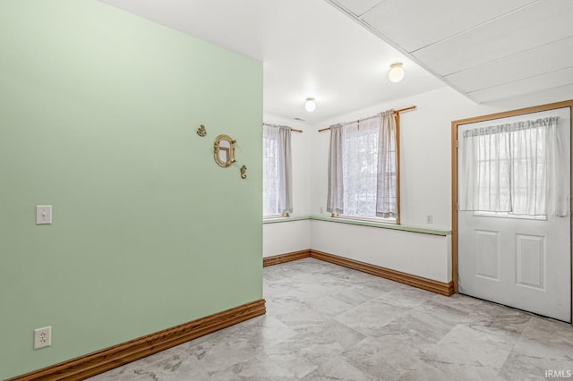 7205 N 1150 W, Shipshewana, IN 46565 - unfurnished room featuring baseboards and light marble finish flooring